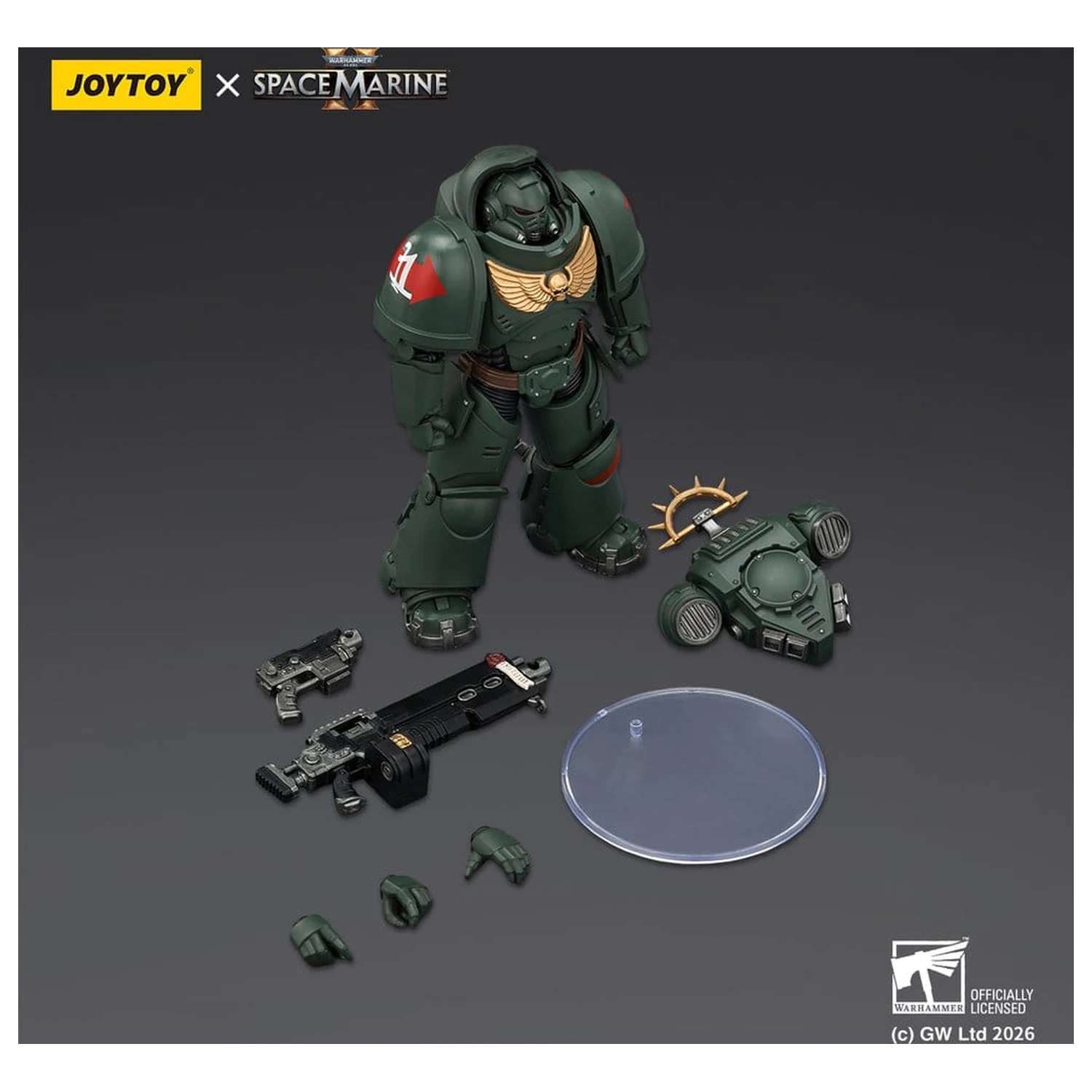 Warhammer 40,000 Action Figure Game Edition Dark Angels Heavy Intercessor 13 cm product photo