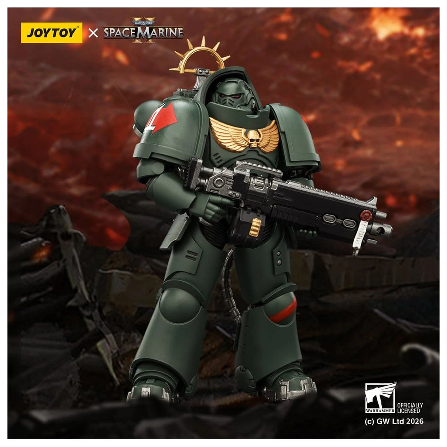 Warhammer 40,000 Action Figure Game Edition Dark Angels Heavy Intercessor 13 cm product photo