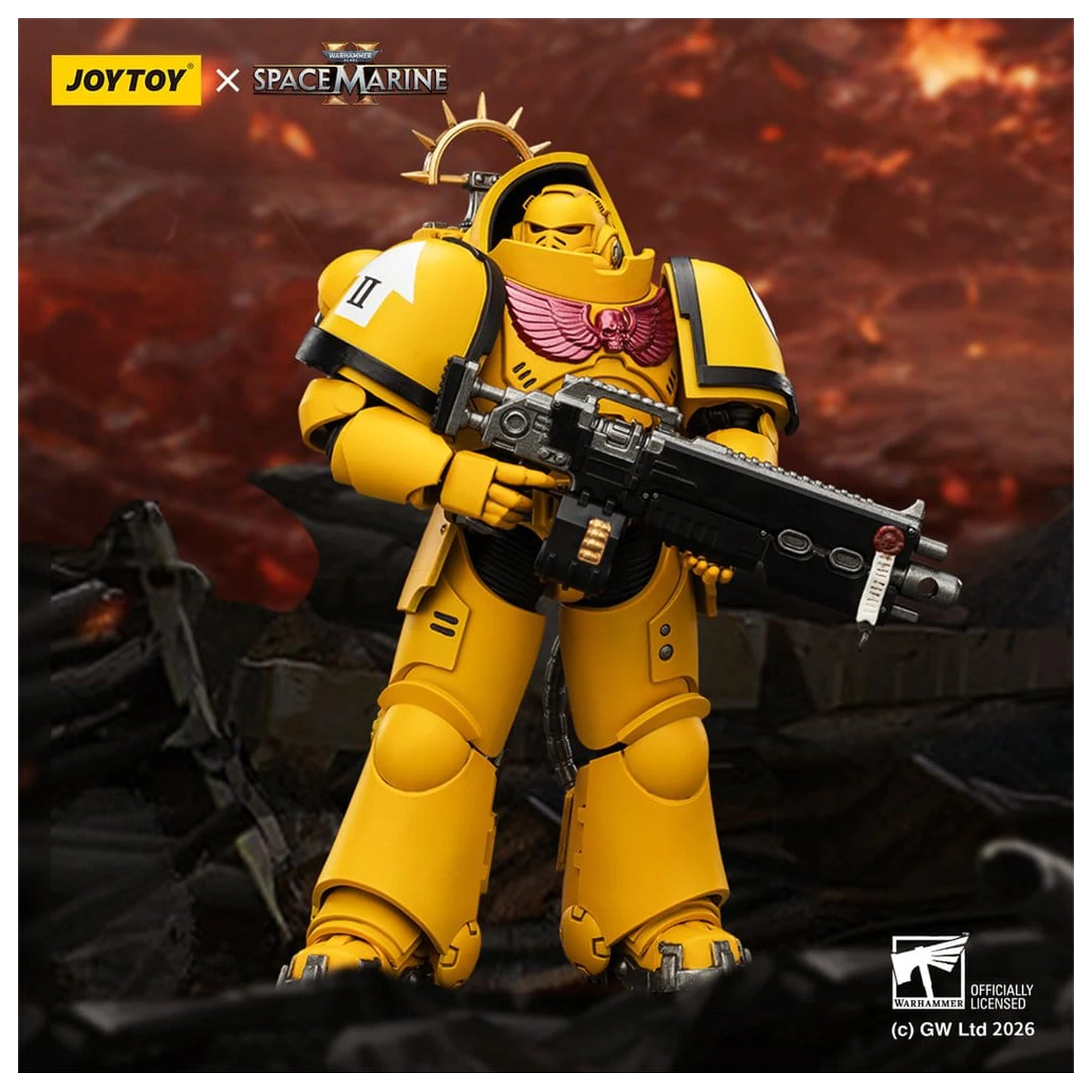 Warhammer 40,000 Action Figure Game Edition Imperial Fists Heavy Intercessor 13 cm product photo