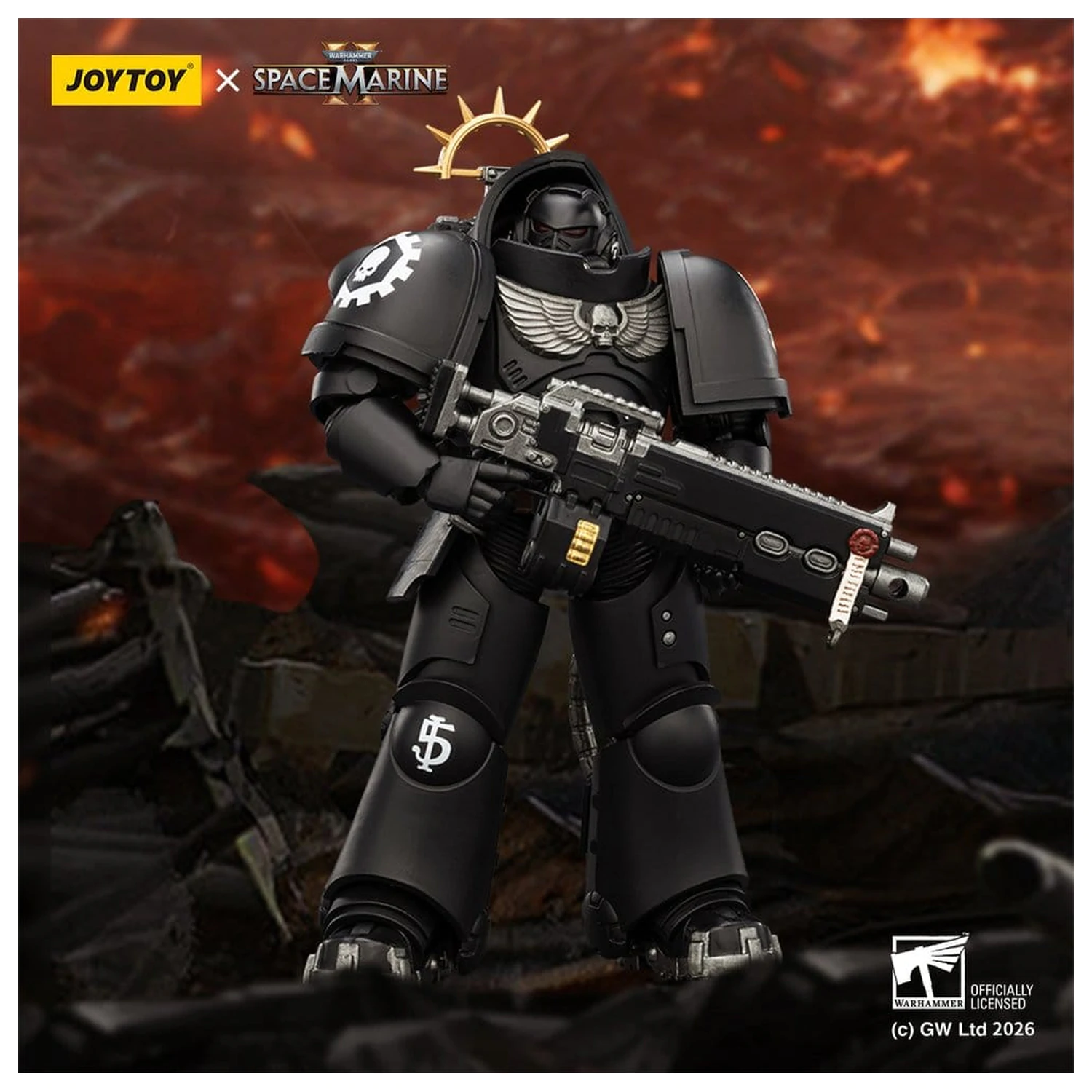 Warhammer 40,000 Action Figure Game Edition Iron Hands Heavy Intercessor 13 cm product photo