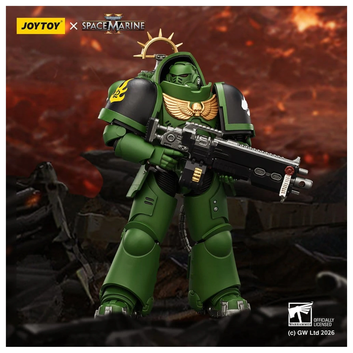 Warhammer 40,000 Action Figure Game Edition Salamanders Heavy Intercessor 13 cm product photo