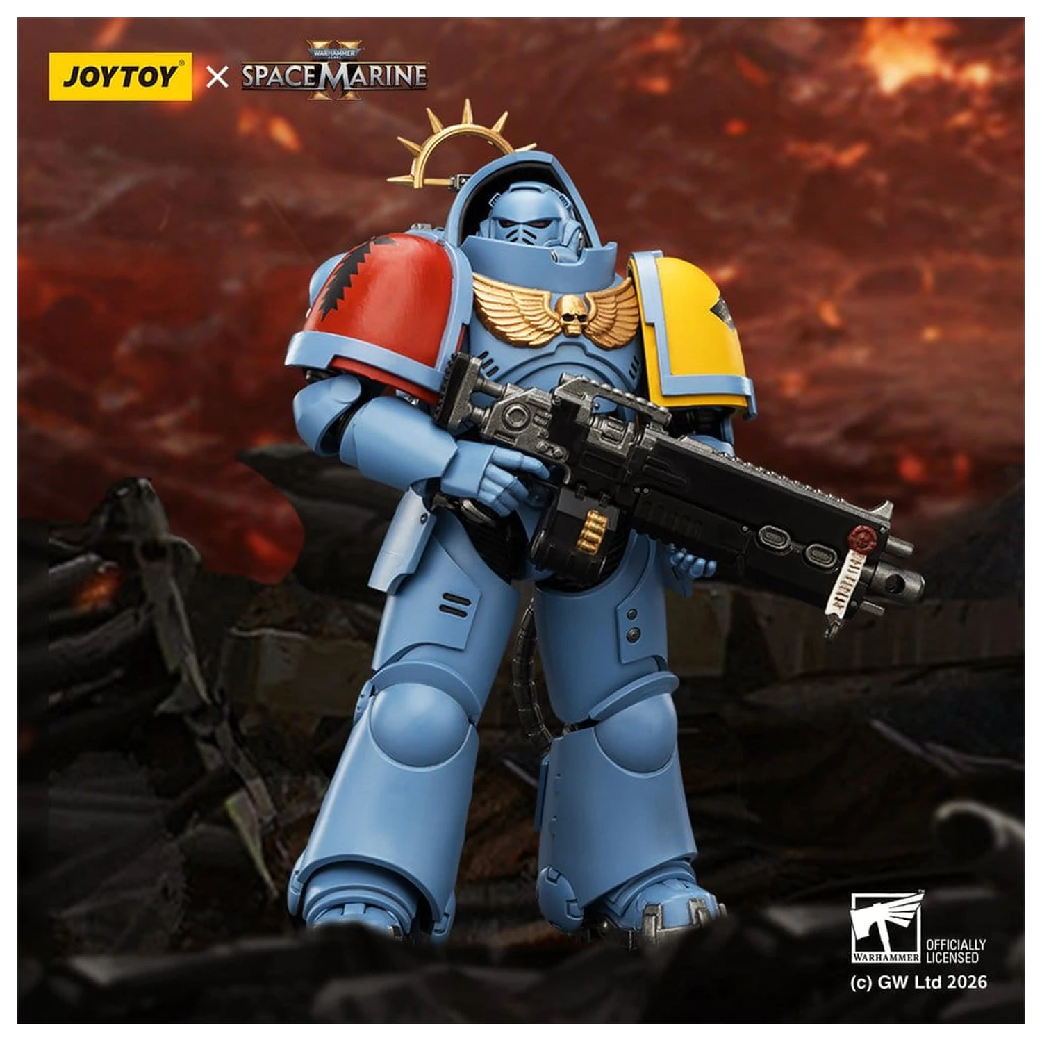 Warhammer 40,000 Action Figure Game Edition Space Wolves Heavy Intercessor 13 cm product photo
