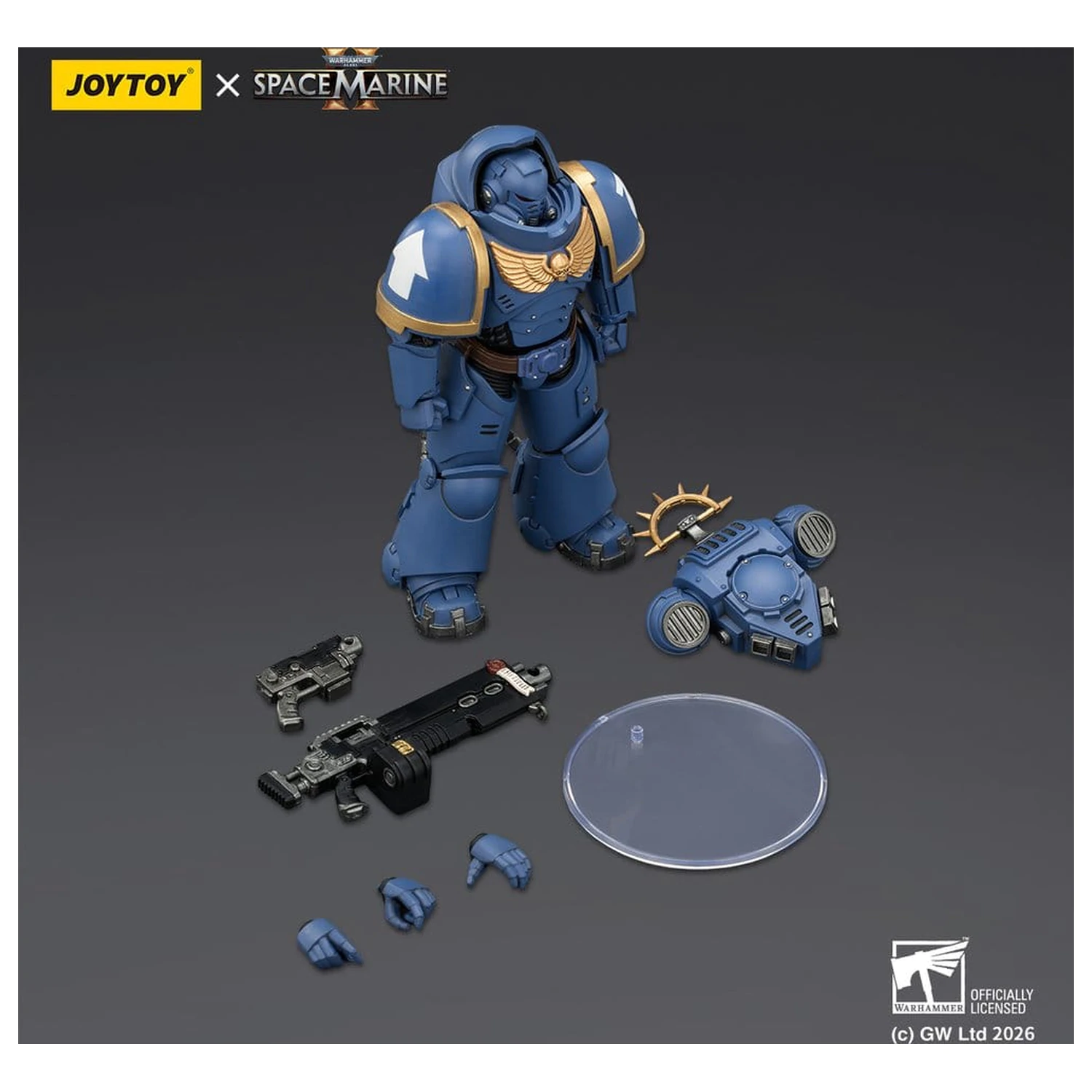 Warhammer 40,000 Action Figure Game Edition Ultramarines Heavy Intercessor 13 cm product photo