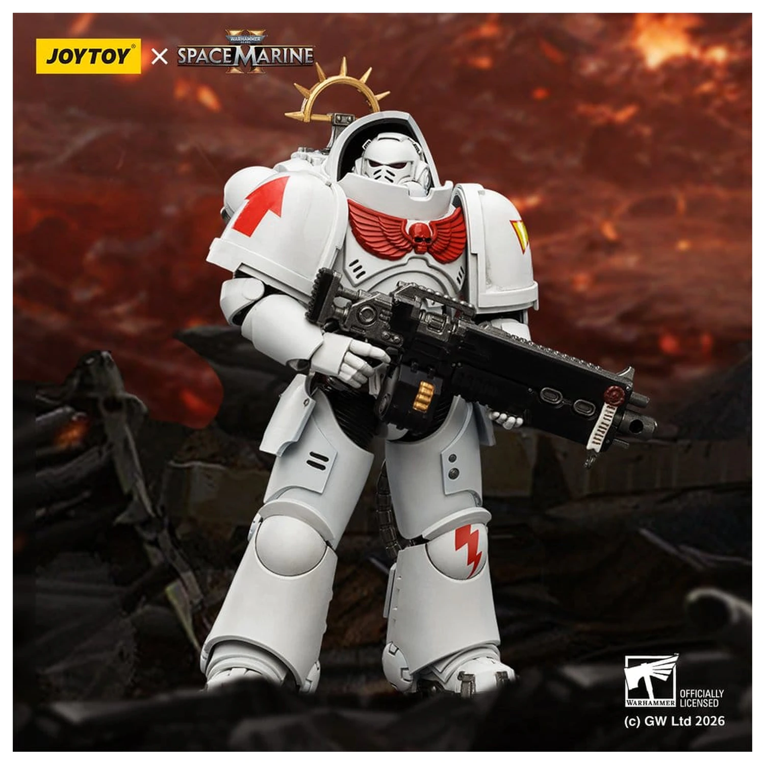 Warhammer 40,000 Action Figure Game Edition White Scars Heavy Intercessor 13 cm product photo
