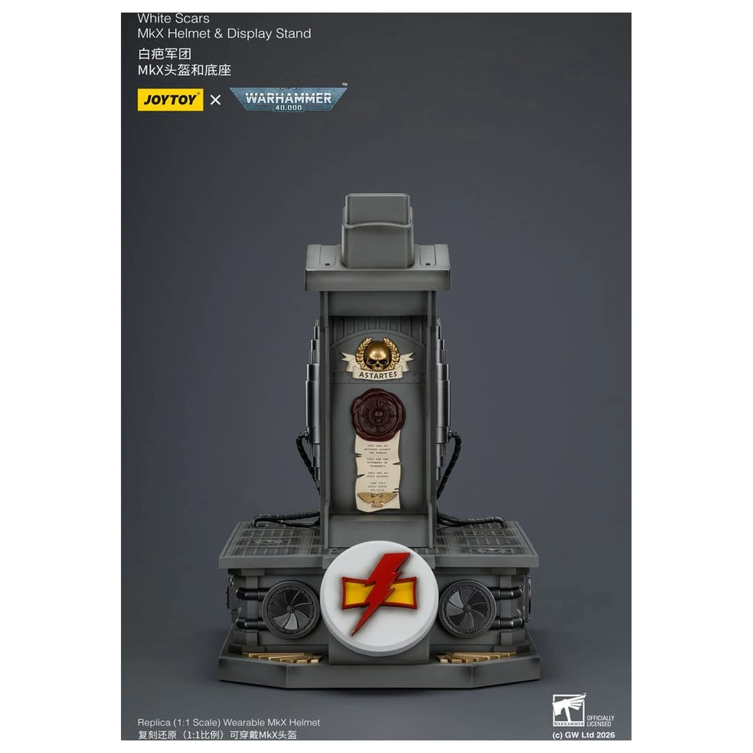 Warhammer 40,000 Helmet with Display Stand White Scars MkX 44 cm product photo