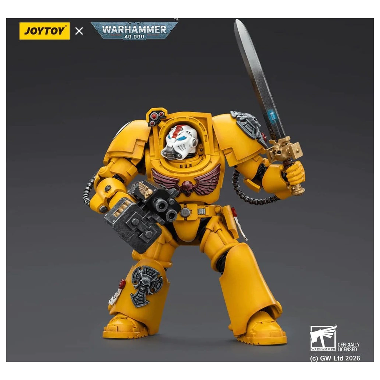 Warhammer 40,000 Action Figure Imperial Fists Terminator 1 with Power Sword and Storm Bolter 14 cm product photo