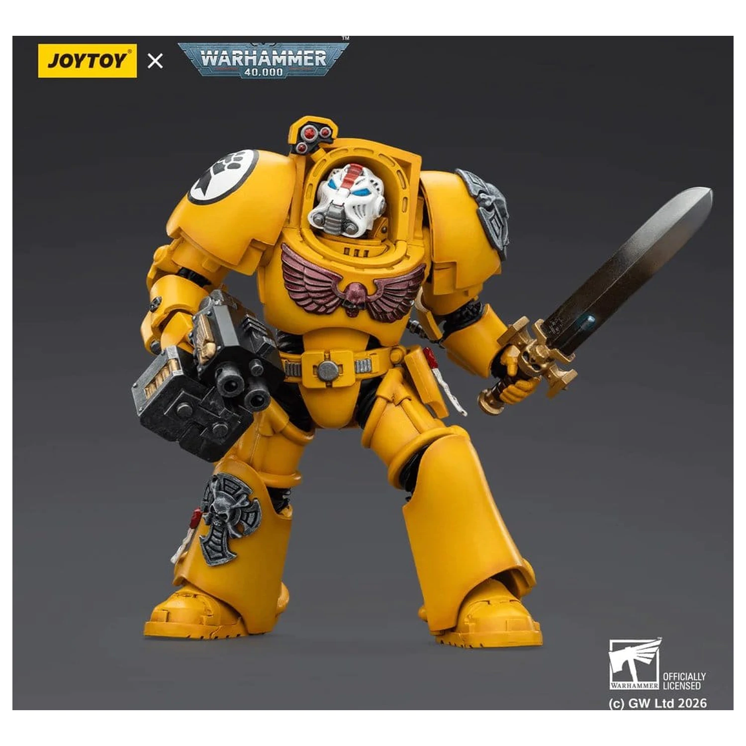 Warhammer 40,000 Action Figure Imperial Fists Terminator 1 with Power Sword and Storm Bolter 14 cm product photo