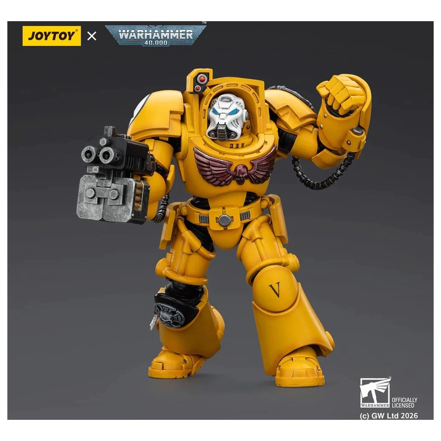Warhammer 40,000 Action Figure Imperial Fists Terminator 2 with Power Fist and Storm Bolter 14 cm product photo