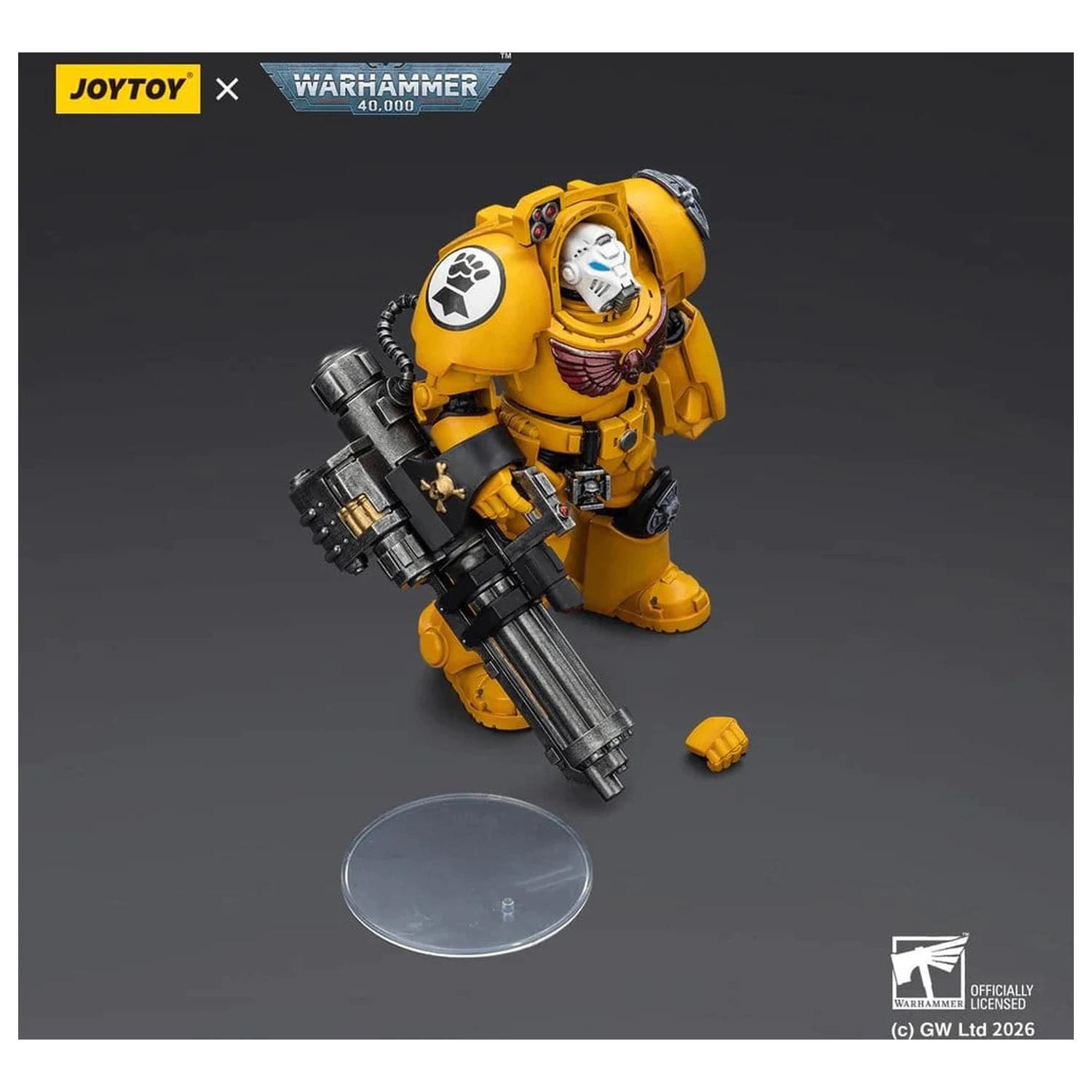 Warhammer 40,000 Action Figure Imperial Fists Terminator 3 with Power Fist and Assault Cannon 14 cm product photo