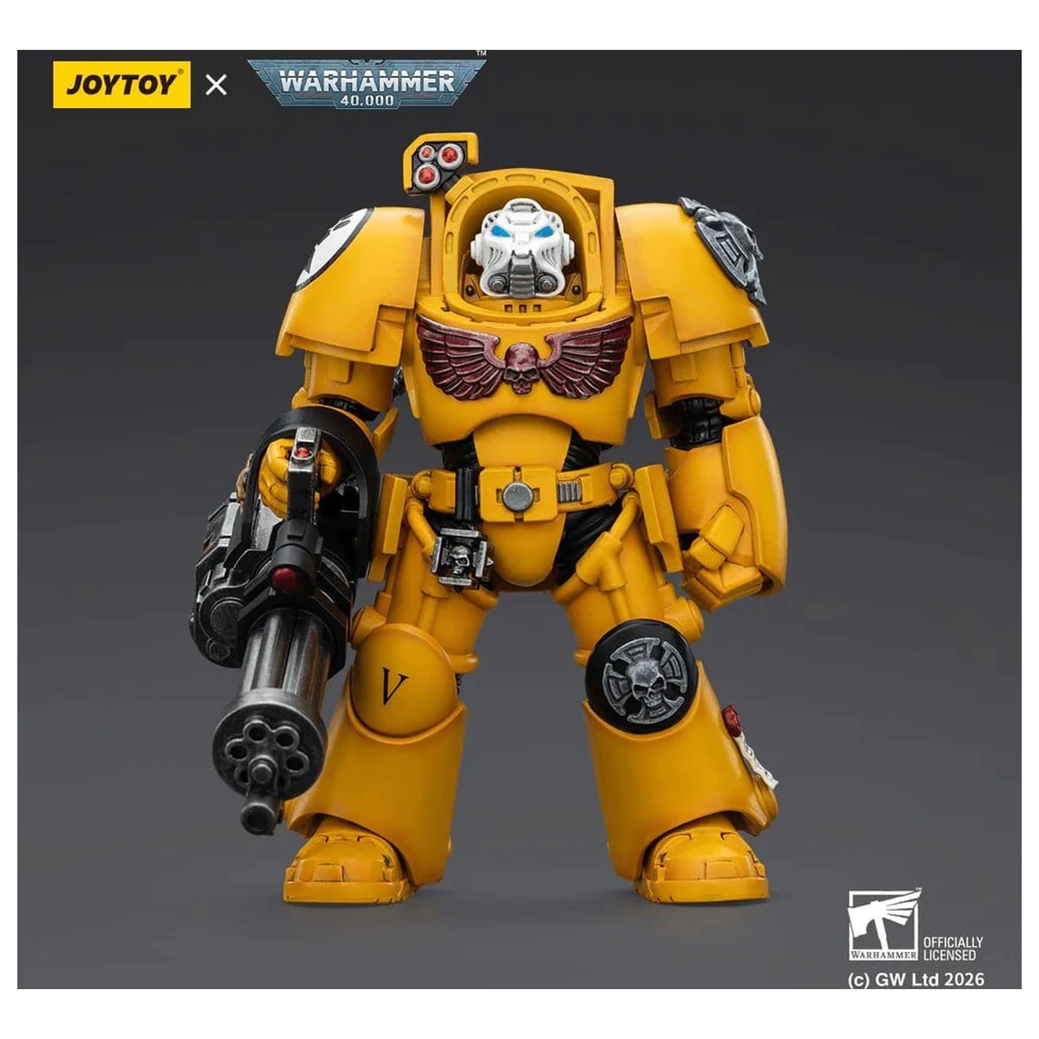 Warhammer 40,000 Action Figure Imperial Fists Terminator 3 with Power Fist and Assault Cannon 14 cm product photo