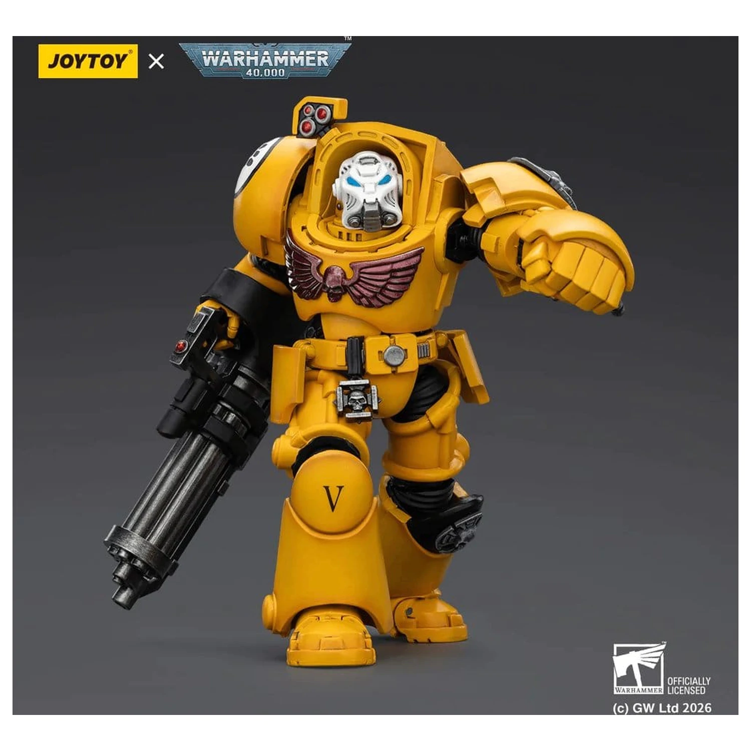 Warhammer 40,000 Action Figure Imperial Fists Terminator 3 with Power Fist and Assault Cannon 14 cm product photo