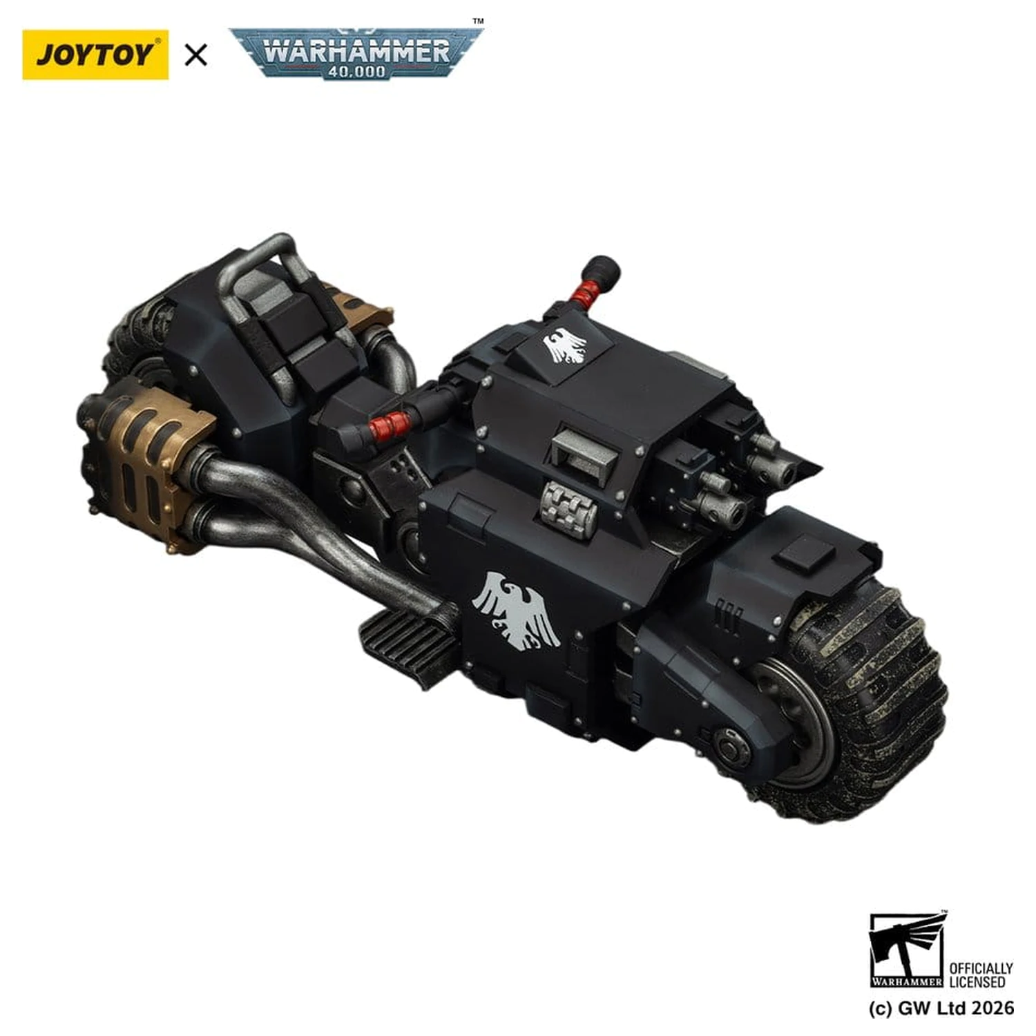 Warhammer 40,000 Raider-pattern Combat Bike Raven Guard with twin-linked bolt rifles 22 cm product photo