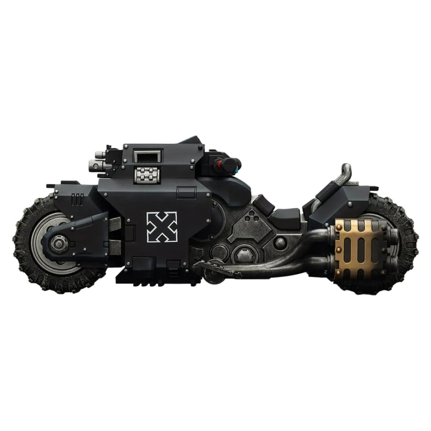 Warhammer 40,000 Raider-pattern Combat Bike Raven Guard with twin-linked bolt rifles 22 cm product photo
