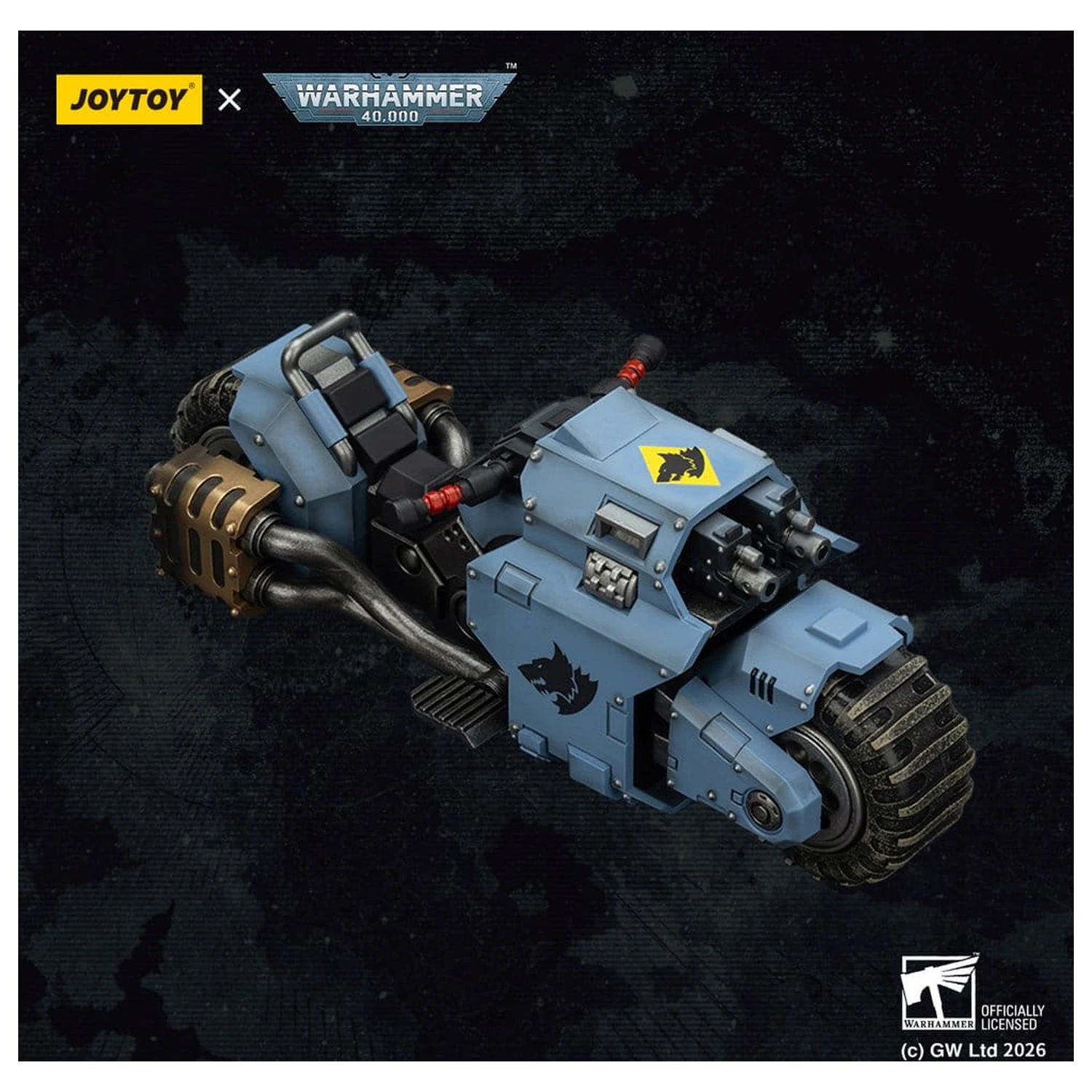 Warhammer 40,000 Raider-pattern Combat Bike Space Wolves with twin-linked bolt rifles 22 cm product photo