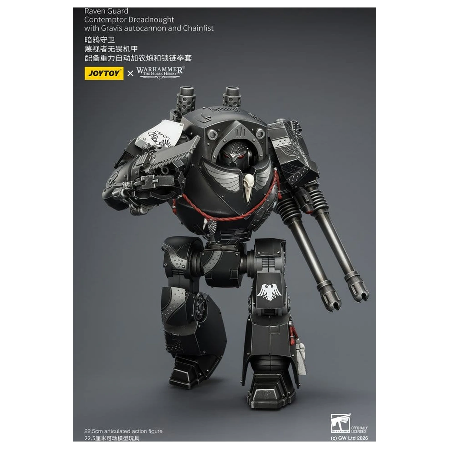 Warhammer 40,000 Action Figure Raven Guard Contemptor Dreadnought 23 cm product photo