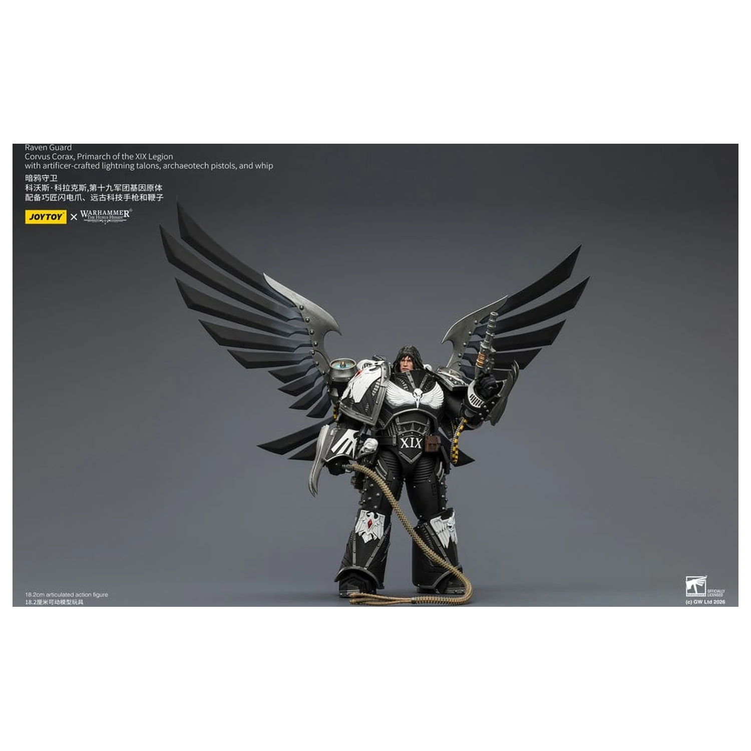 Warhammer 40,000 Action Figure Raven Guard Corvus Corax, Primarch of the XIX Legion 18 cm product photo