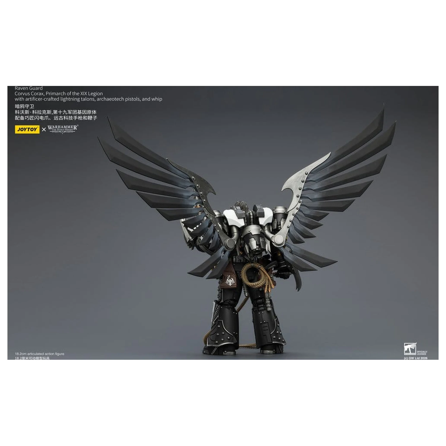Warhammer 40,000 Action Figure Raven Guard Corvus Corax, Primarch of the XIX Legion 18 cm product photo
