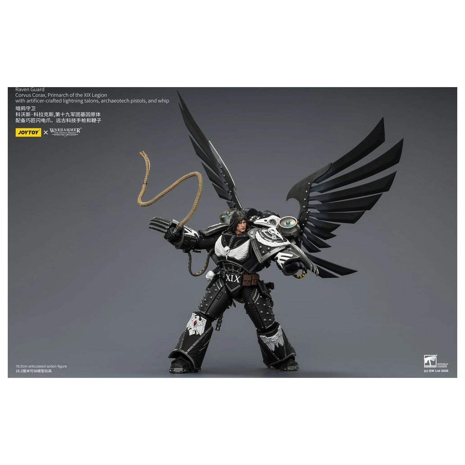 Warhammer 40,000 Action Figure Raven Guard Corvus Corax, Primarch of the XIX Legion 18 cm product photo