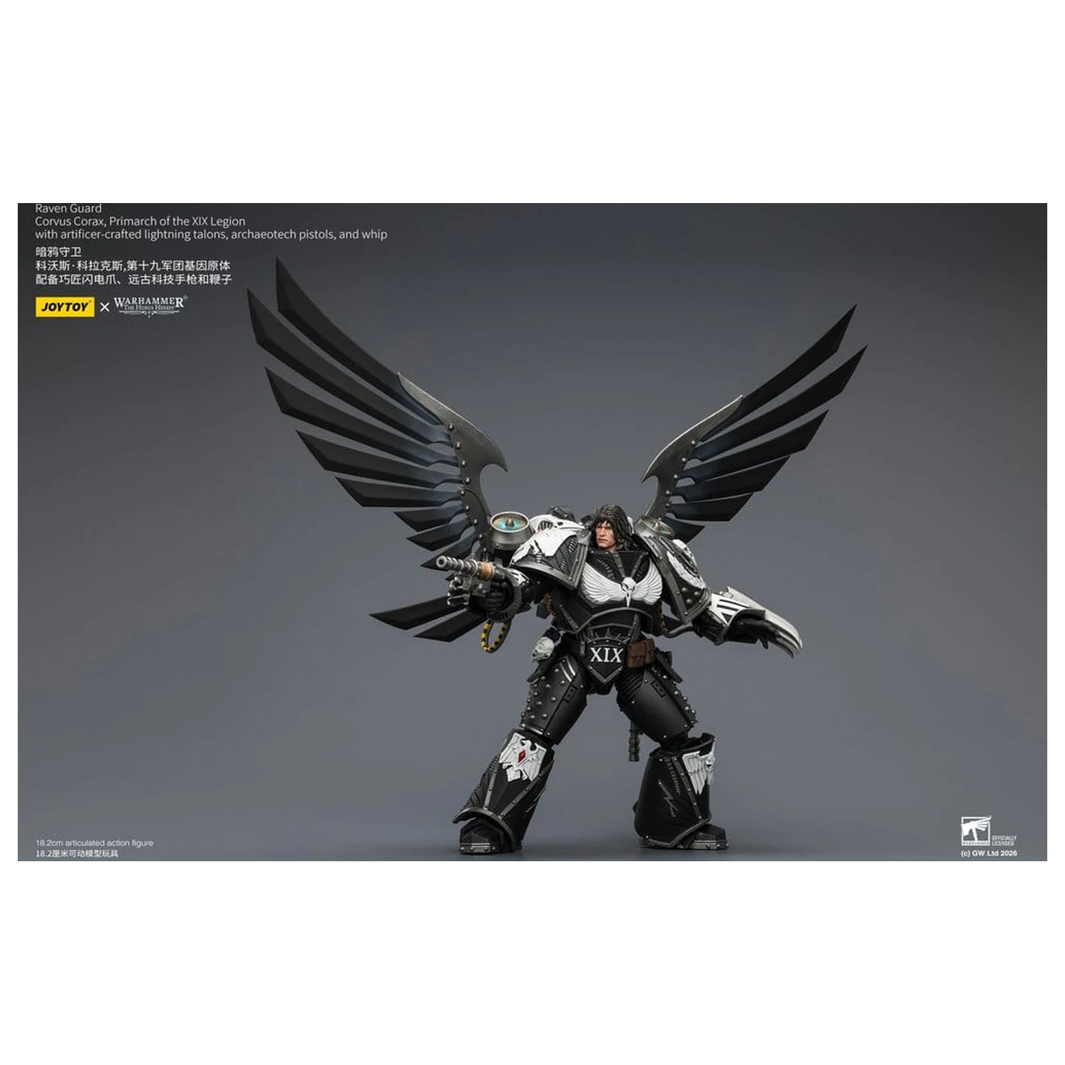 Warhammer 40,000 Action Figure Raven Guard Corvus Corax, Primarch of the XIX Legion 18 cm product photo