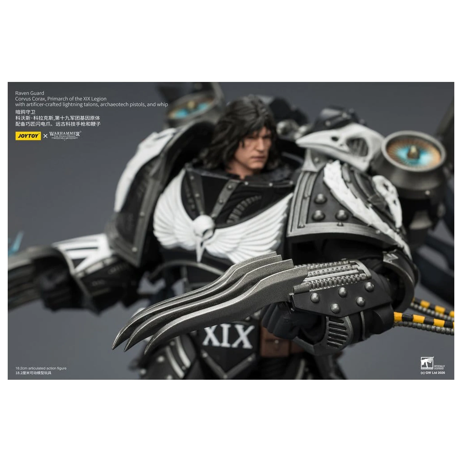 Warhammer 40,000 Action Figure Raven Guard Corvus Corax, Primarch of the XIX Legion 18 cm product photo