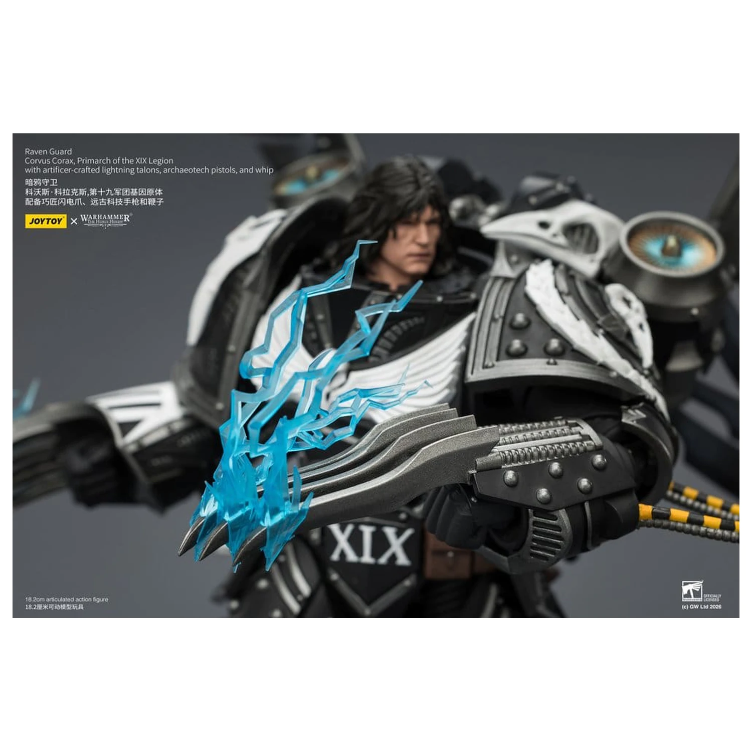 Warhammer 40,000 Action Figure Raven Guard Corvus Corax, Primarch of the XIX Legion 18 cm product photo
