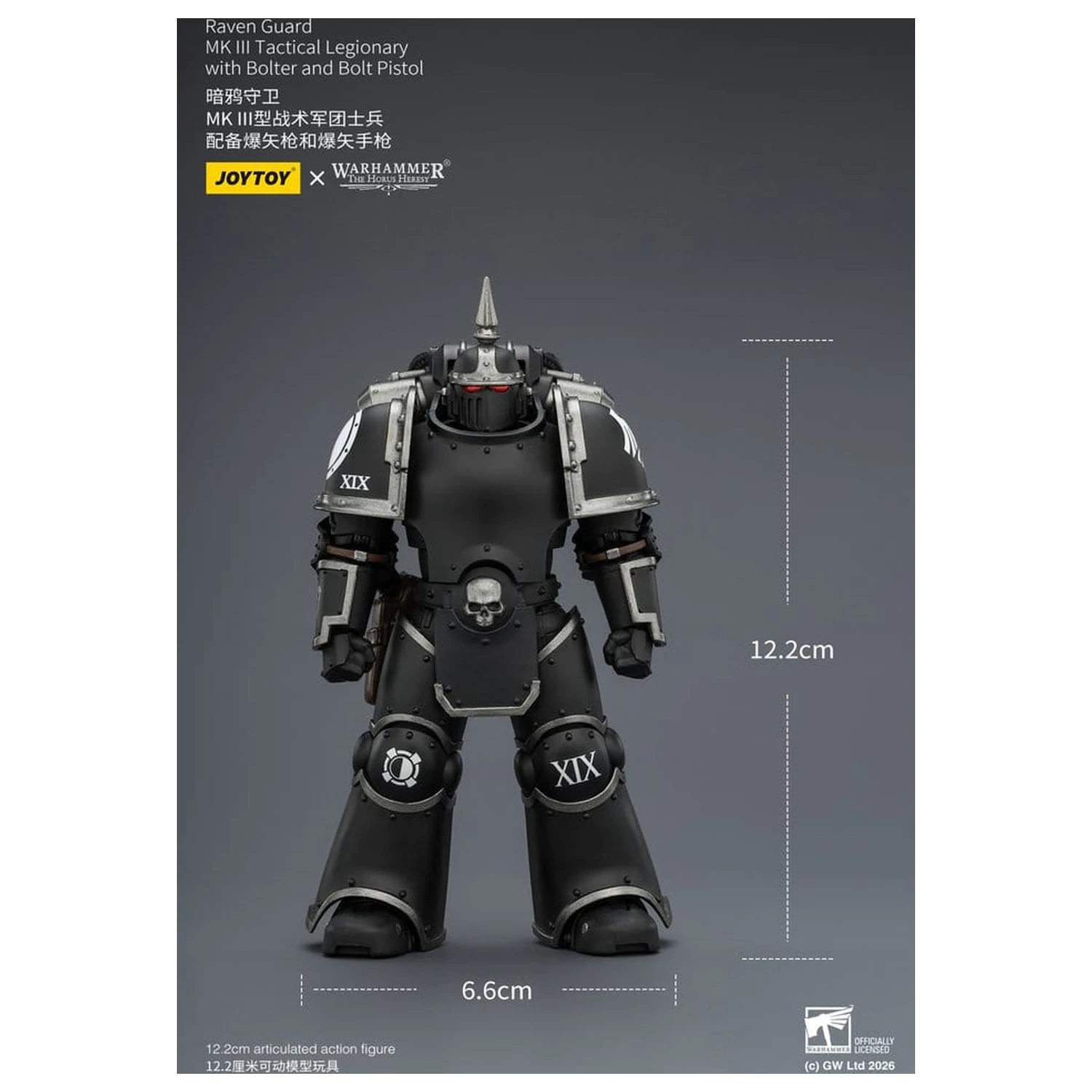 Warhammer 40,000 Action Figure Raven Guard MK III Tactical Legionary 12 cm product photo