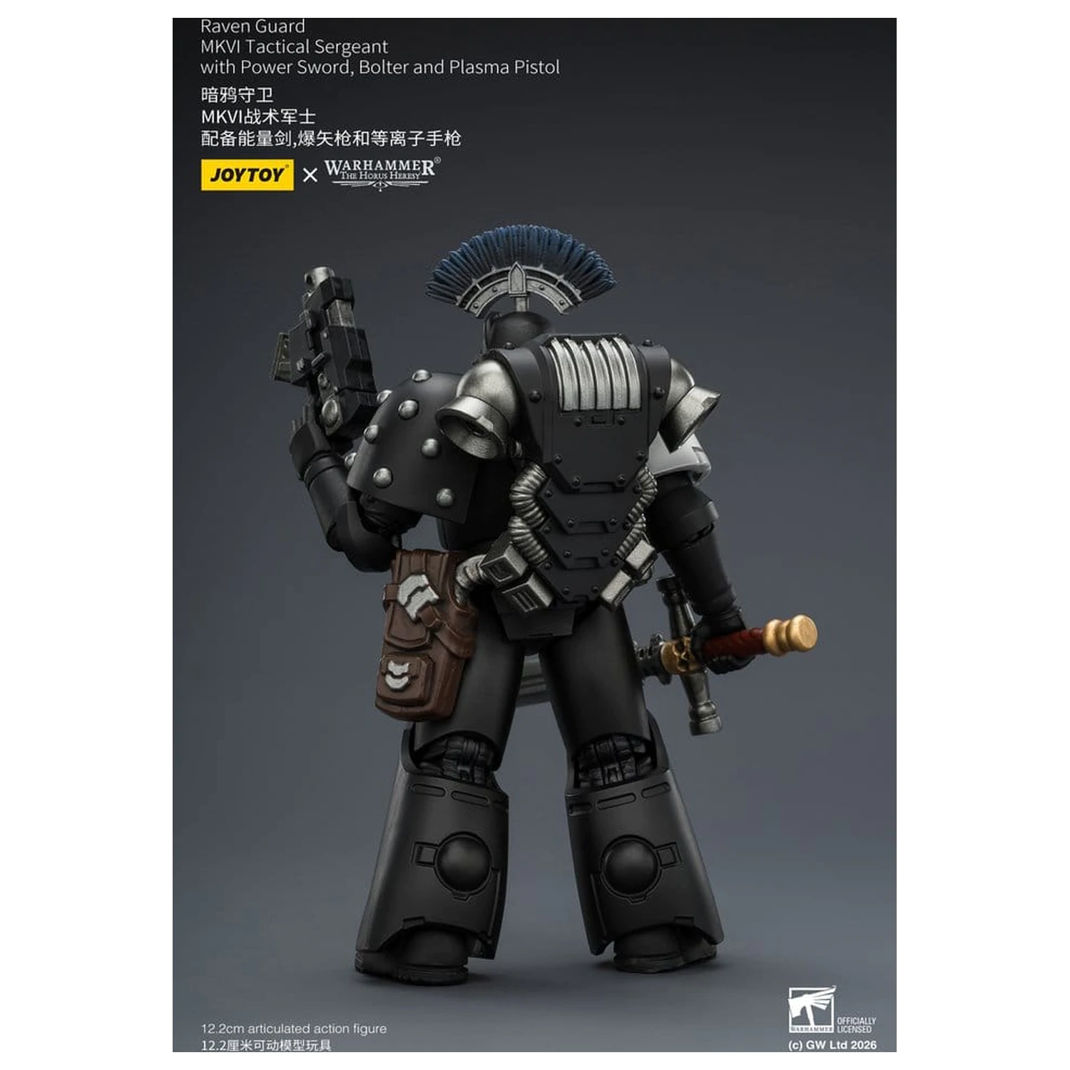 Warhammer 40,000 Action Figure Raven Guard MkVI Tactical Sergeant 12 cm product photo