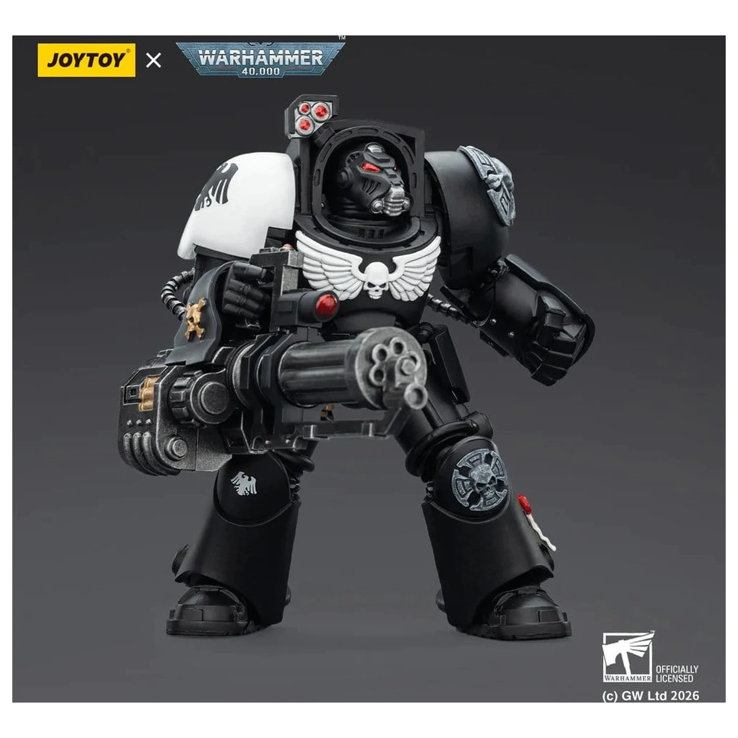 Warhammer 40,000 Action Figure Raven Guard Terminator 3 with Power Fist and Assault Cannon 14 cm product photo