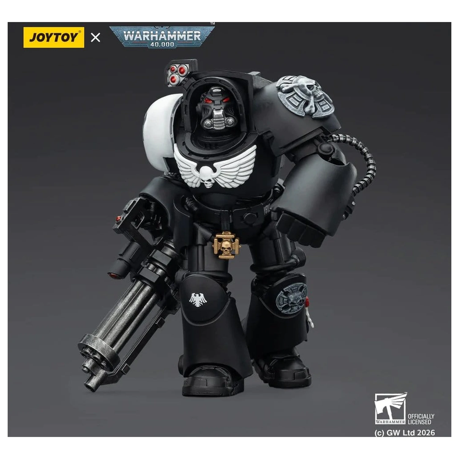 Warhammer 40,000 Action Figure Raven Guard Terminator 3 with Power Fist and Assault Cannon 14 cm product photo