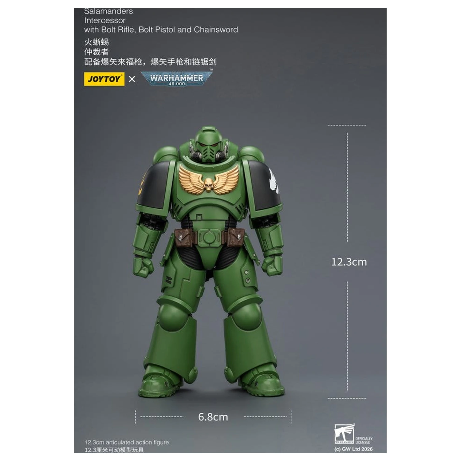 Warhammer 40,000 Action Figure Salamanders Intercessor 12 cm product photo