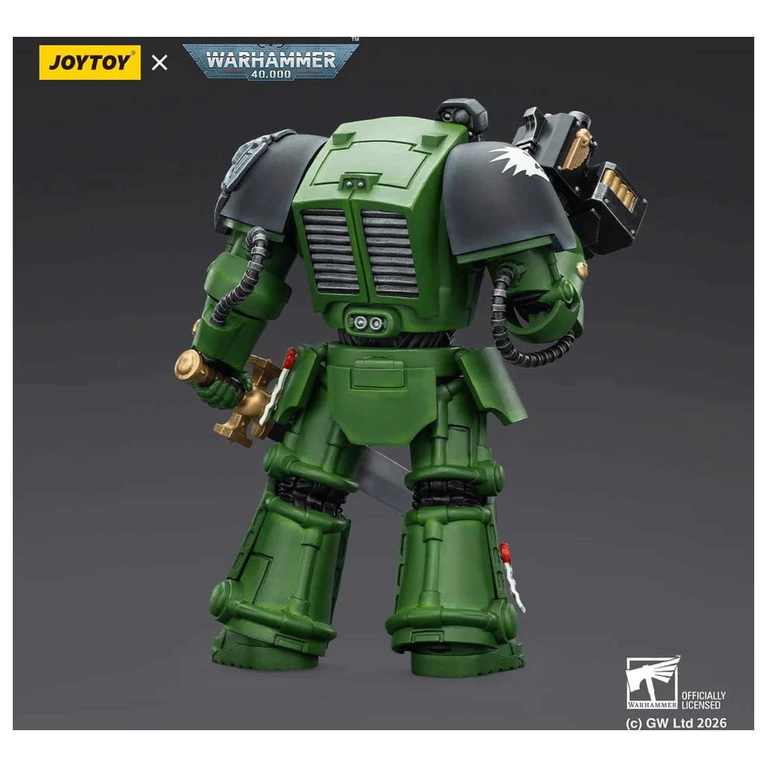 Warhammer 40,000 Action Figure Salamanders Terminator 1 with Power Sword and Storm Bolter 14 cm product photo