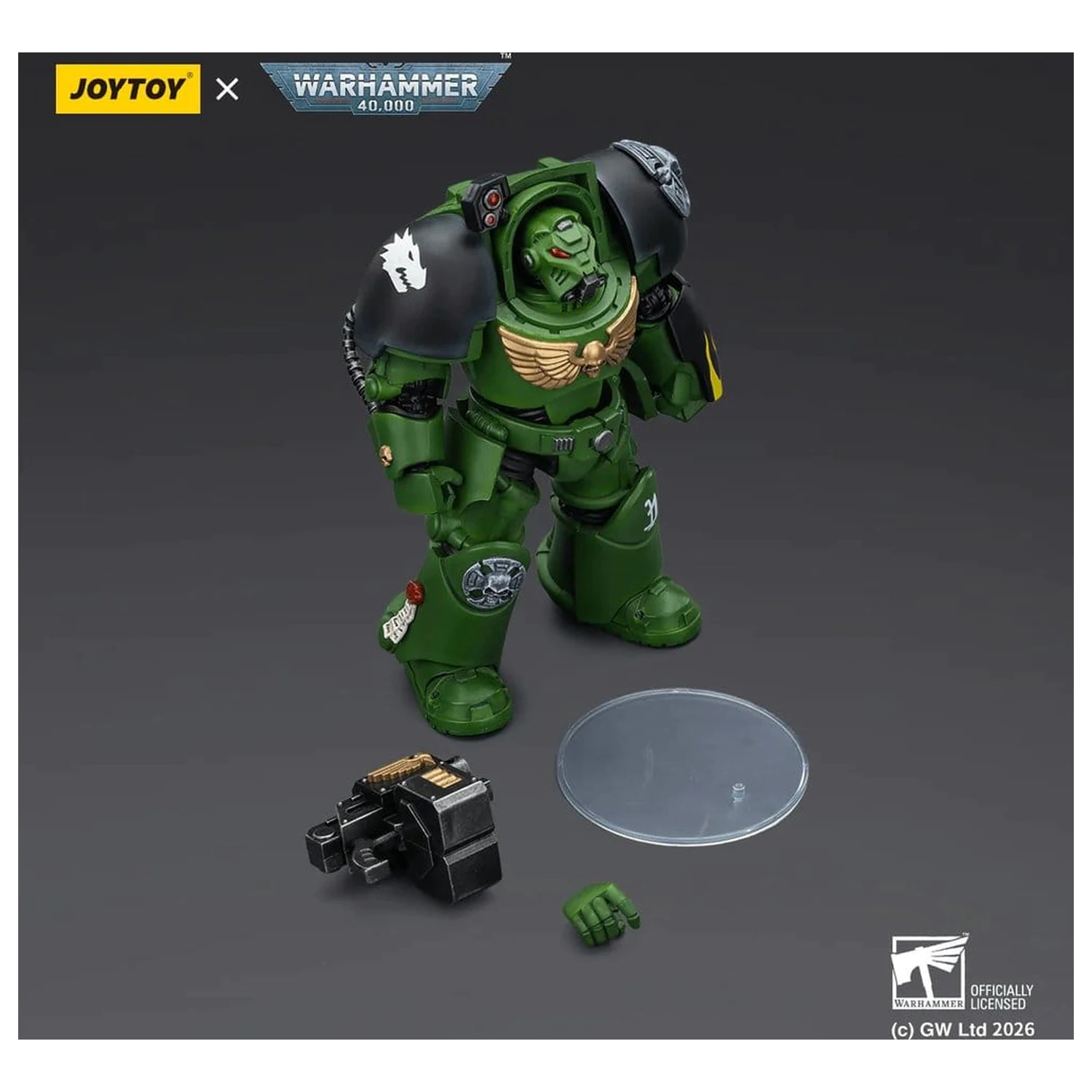 Warhammer 40,000 Action Figure Salamanders Terminator 2 with Power Fist and Storm Bolter 14 cm product photo