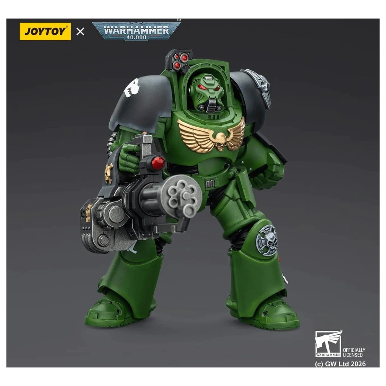 Warhammer 40,000 Action Figure Salamanders Terminator 3 with Power Fist and Assault Cannon 14 cm product photo