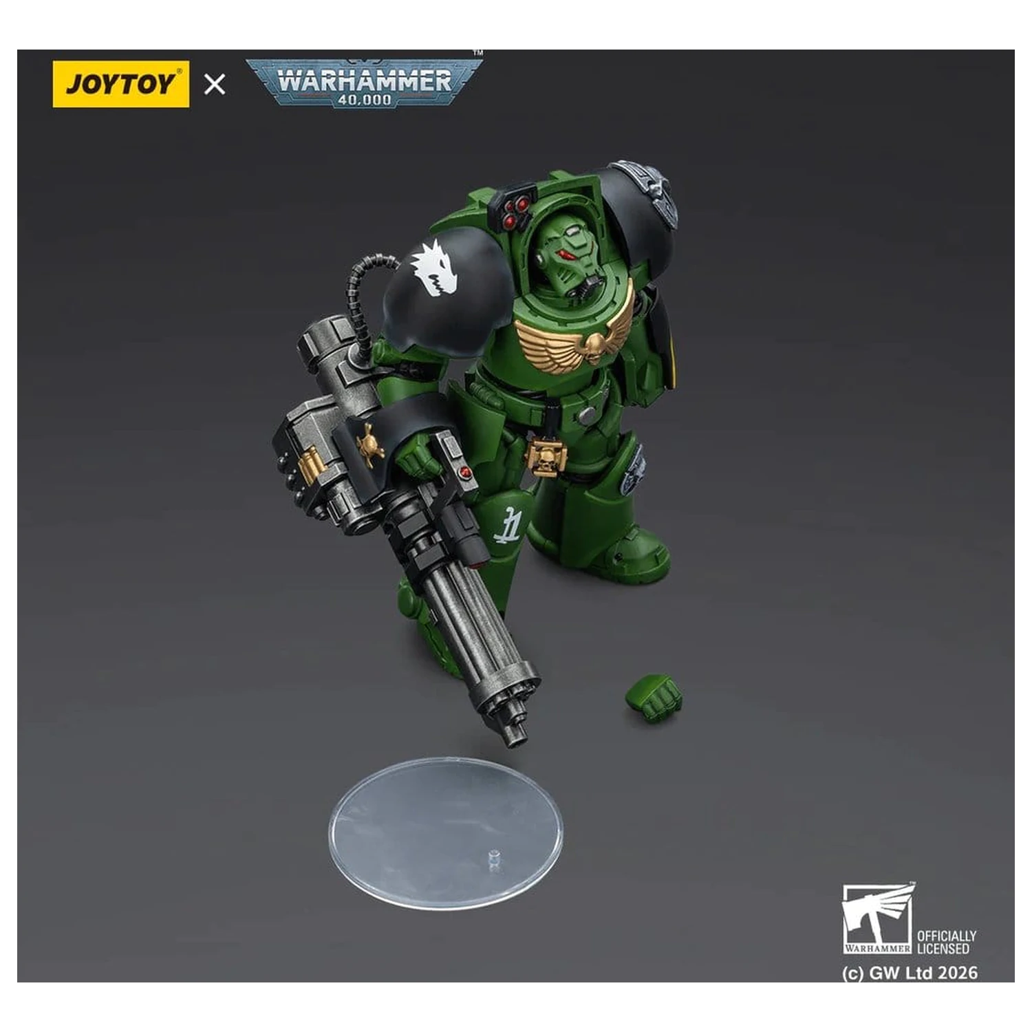 Warhammer 40,000 Action Figure Salamanders Terminator 3 with Power Fist and Assault Cannon 14 cm product photo