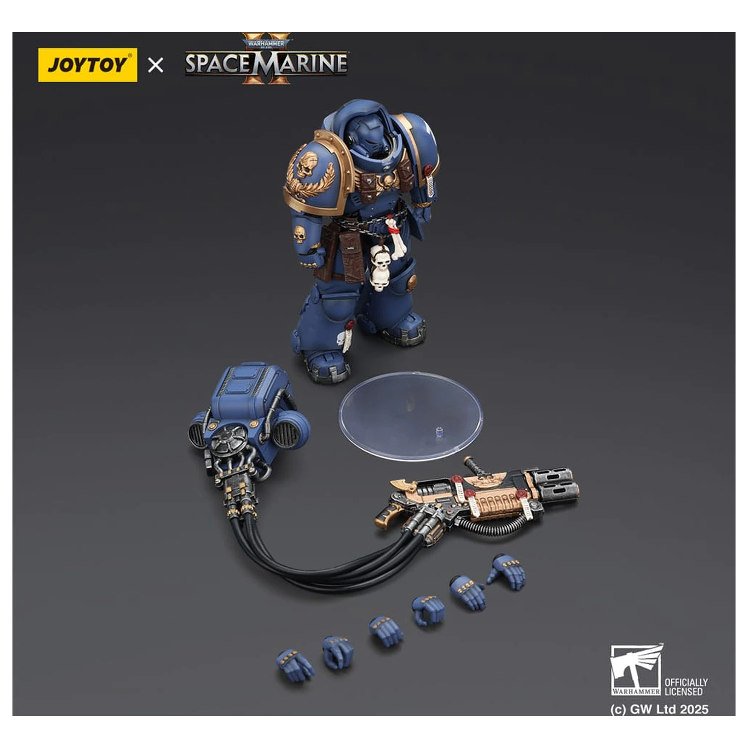 Warhammer 40,000: Space Marine 2 Action Figure Ultramarines Heavy Artificer Armor with Relic Multi-Melta 13 cm product photo