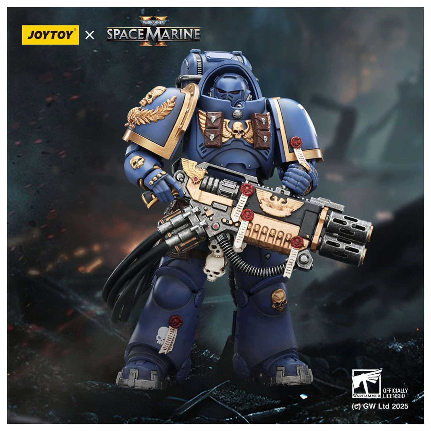 Warhammer 40,000: Space Marine 2 Action Figure Ultramarines Heavy Artificer Armor with Relic Multi-Melta 13 cm product photo