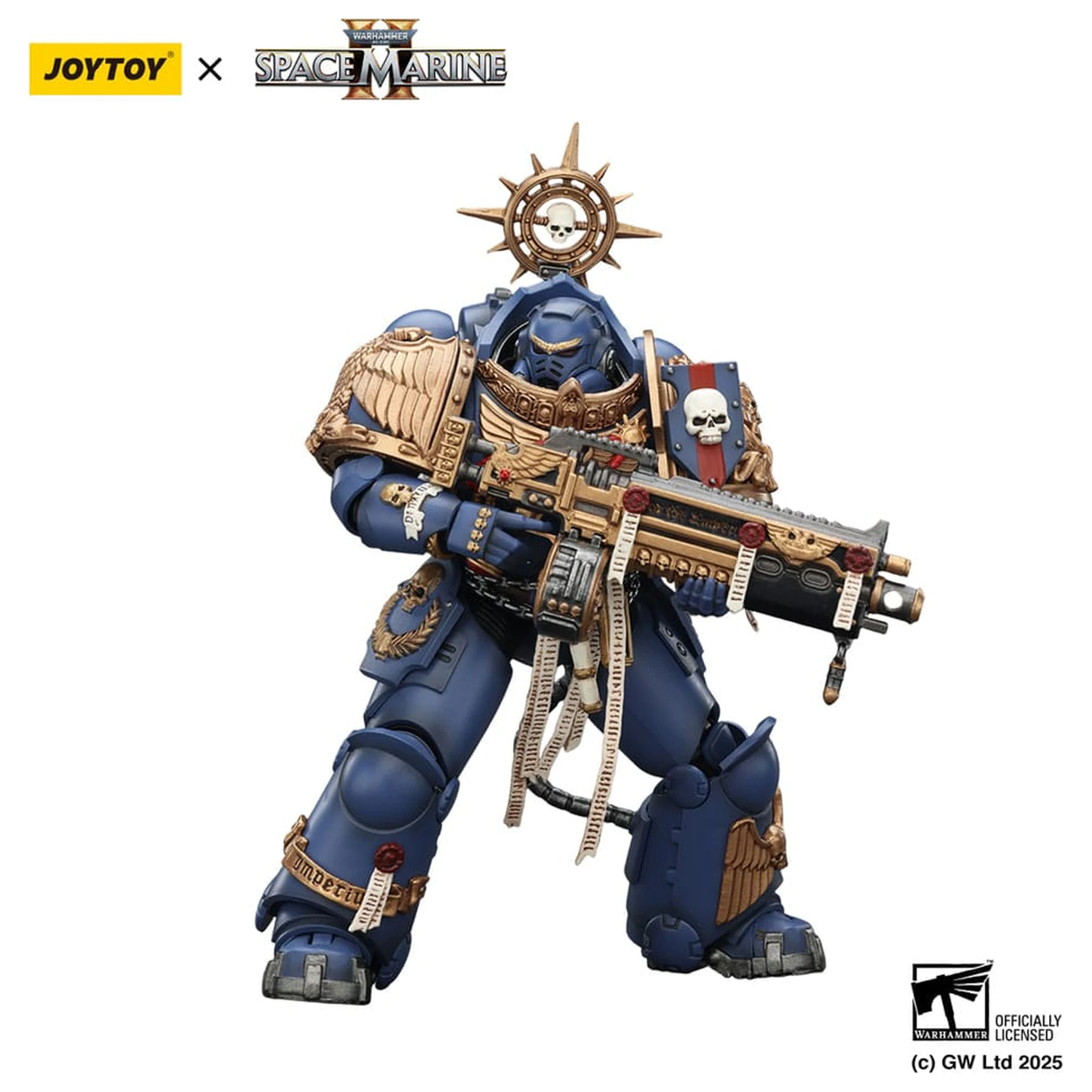 Warhammer 40,000: Space Marine 2 Action Figure Ultramarines Heavy Relic Primus Armor with Heavy Relic Bolt Rifle 13 cm product photo