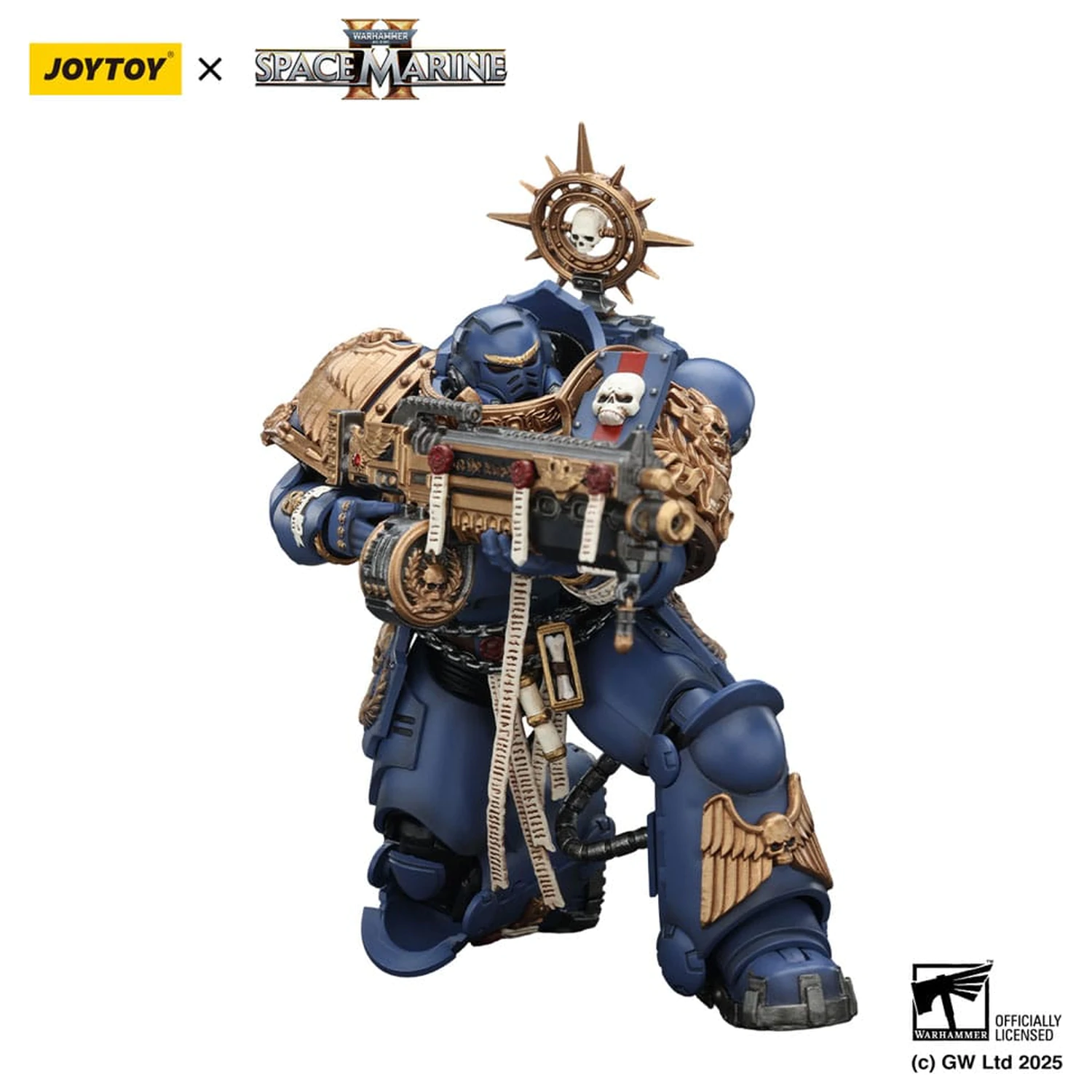 Warhammer 40,000: Space Marine 2 Action Figure Ultramarines Heavy Relic Primus Armor with Heavy Relic Bolt Rifle 13 cm product photo
