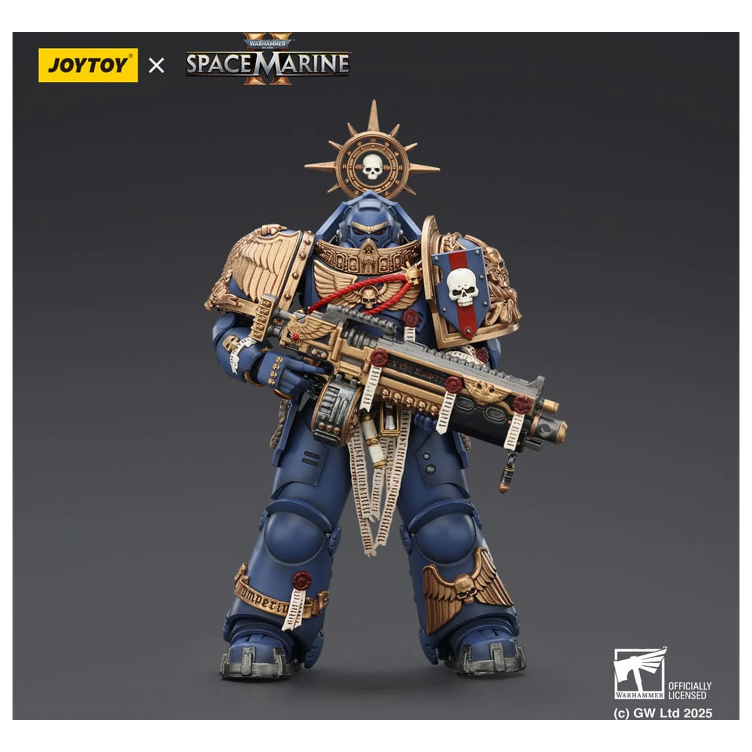 Warhammer 40,000: Space Marine 2 Action Figure Ultramarines Heavy Relic Primus Armor with Heavy Relic Bolt Rifle 13 cm product photo