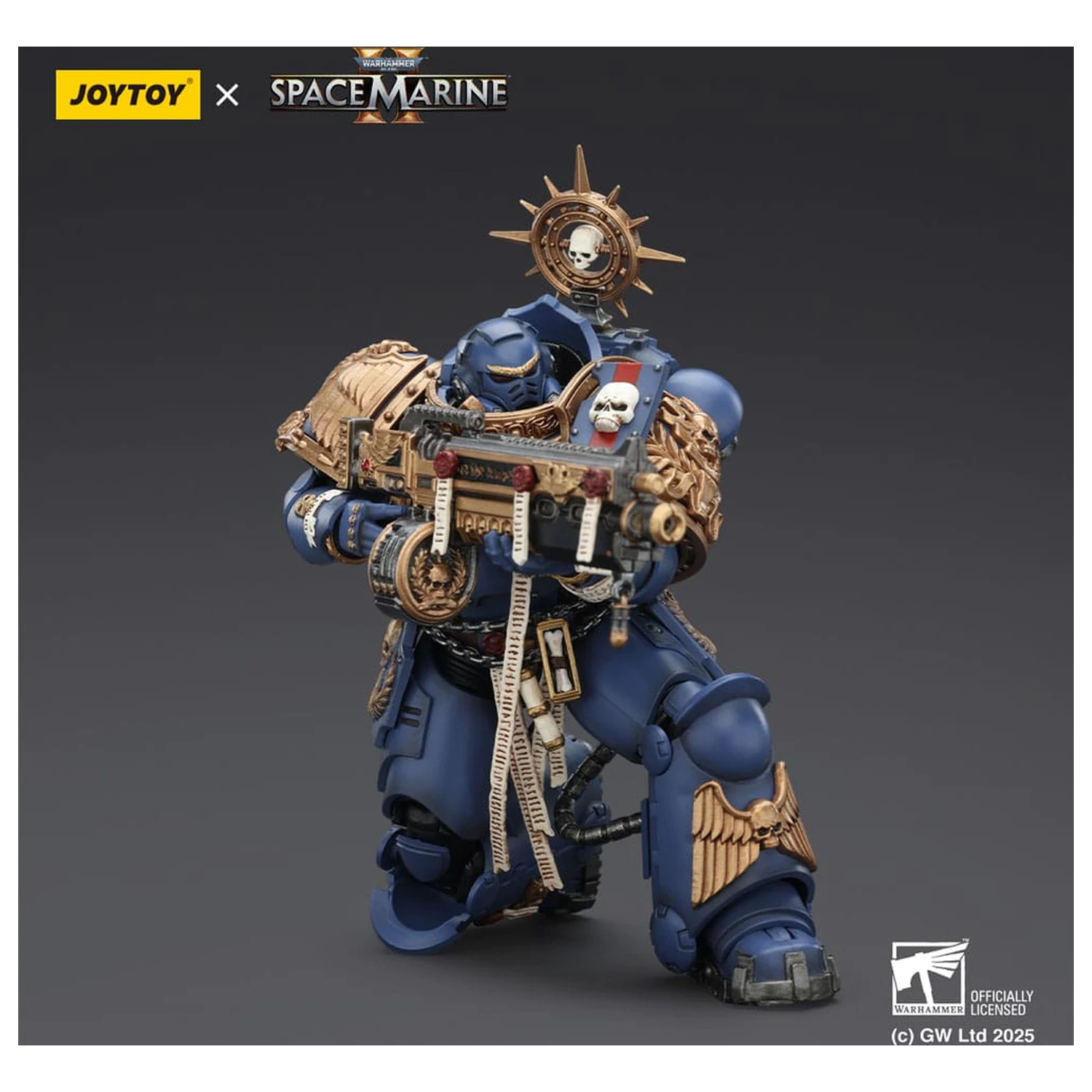 Warhammer 40,000: Space Marine 2 Action Figure Ultramarines Heavy Relic Primus Armor with Heavy Relic Bolt Rifle 13 cm product photo