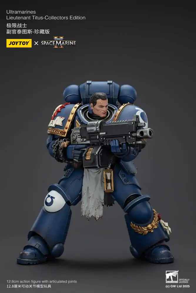 Warhammer 40,000: Space Marine 2 Action Figure Ultramarines Lieutenant Titus Collectors Edition 13 cm product photo