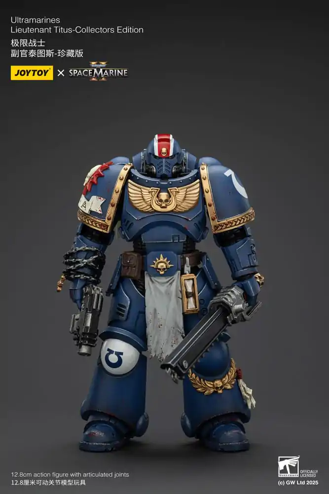 Warhammer 40,000: Space Marine 2 Action Figure Ultramarines Lieutenant Titus Collectors Edition 13 cm product photo