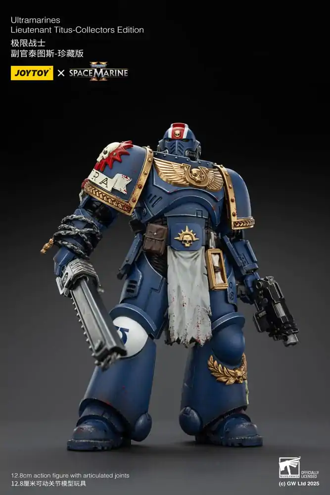 Warhammer 40,000: Space Marine 2 Action Figure Ultramarines Lieutenant Titus Collectors Edition 13 cm product photo