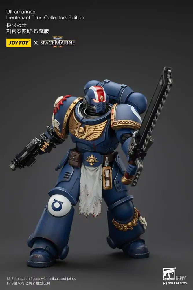 Warhammer 40,000: Space Marine 2 Action Figure Ultramarines Lieutenant Titus Collectors Edition 13 cm product photo
