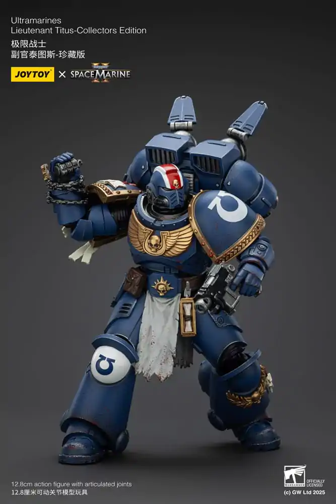 Warhammer 40,000: Space Marine 2 Action Figure Ultramarines Lieutenant Titus Collectors Edition 13 cm product photo