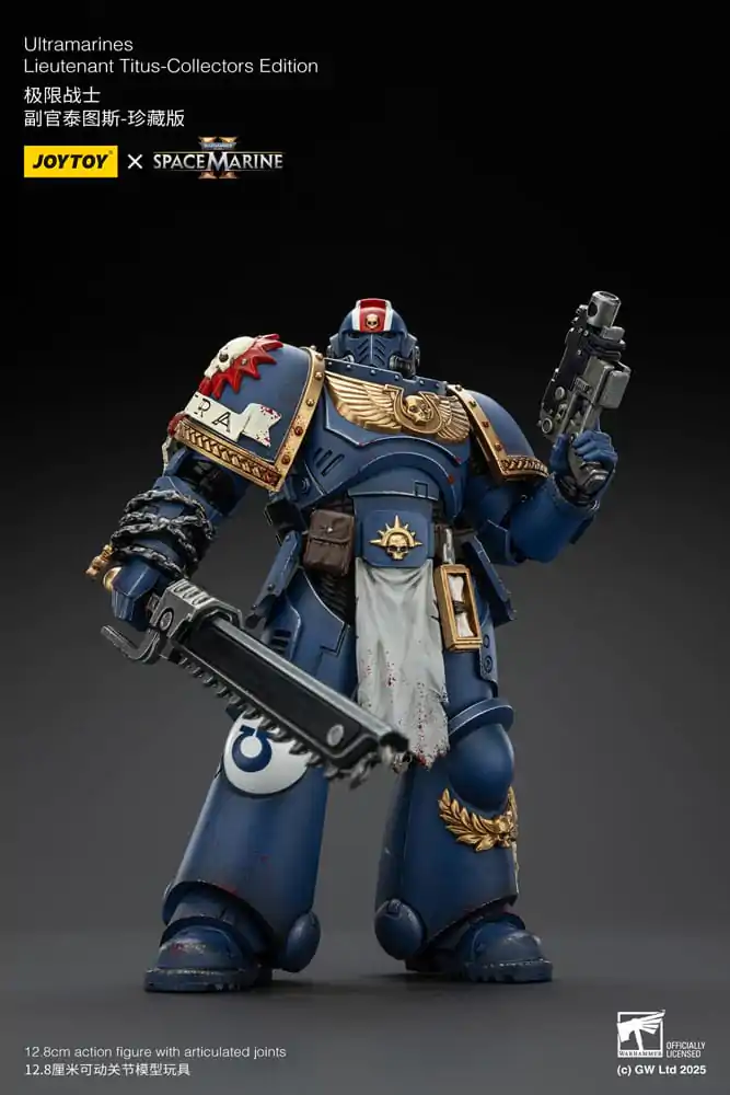 Warhammer 40,000: Space Marine 2 Action Figure Ultramarines Lieutenant Titus Collectors Edition 13 cm product photo