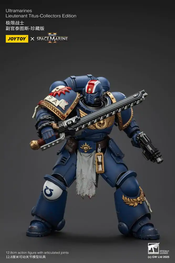 Warhammer 40,000: Space Marine 2 Action Figure Ultramarines Lieutenant Titus Collectors Edition 13 cm product photo