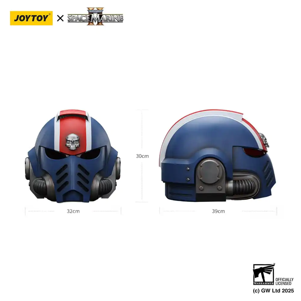 Warhammer 40,000: Space Marine 2 Replica Ultramarines Lieutenant Titus helmet 30 cm  product photo