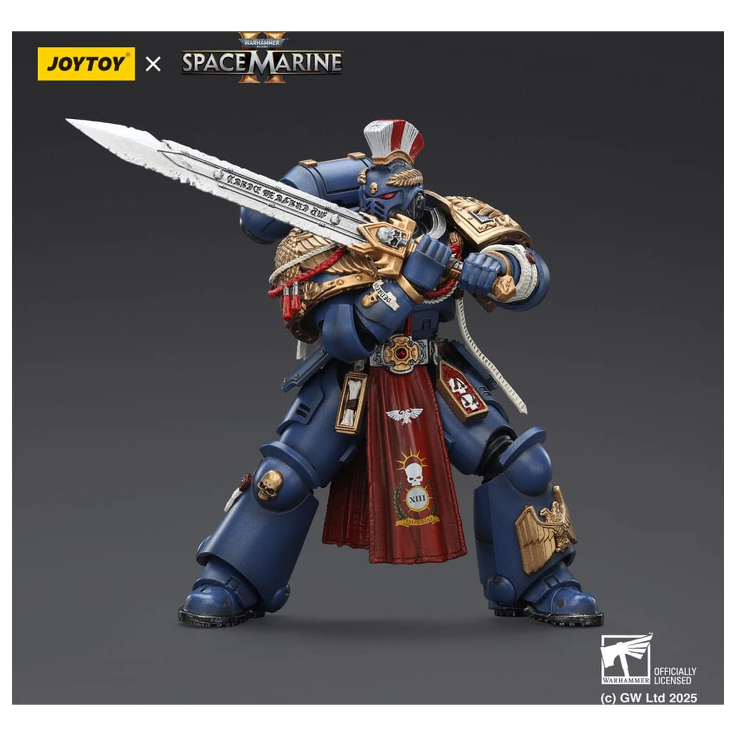 Warhammer 40,000: Space Marine 2 Action Figure Ultramarines Relic Primus Armourwith Plasma Pistol and Combat Blade 13 cm product photo