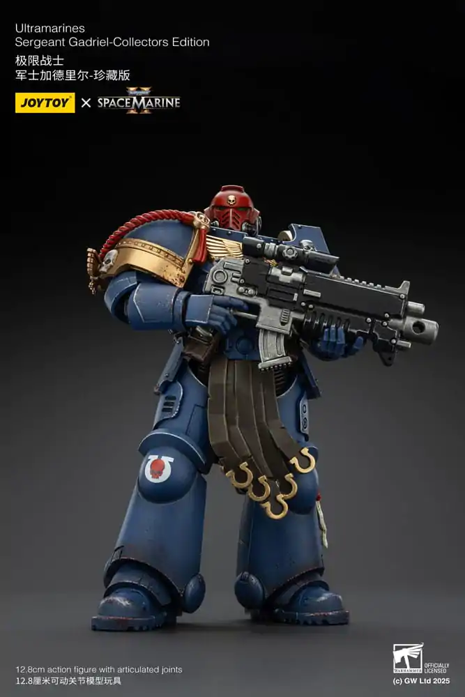 Warhammer 40,000: Space Marine 2 Action Figure Ultramarines Sergeant Gadriel Collectors Edition 13 cm product photo